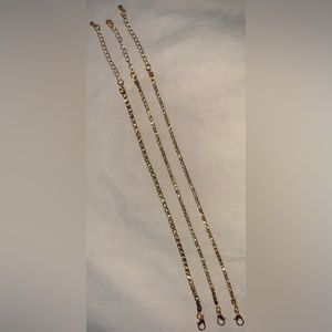 Gold plated trio bracelet